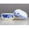 Blue Pattern 7'' porcelain Soup bowls ,Porcelain serving bowls for hotel and restanrant.